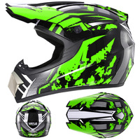Casques de moto tout-terrain personnalisés pour jeunes, certifiés ABS DOT, imperméables pour les passionnés de motocross