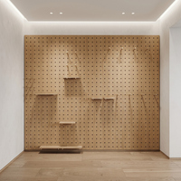 Étagère murale personnalisée avec plaque perforée, présentoir suspendu, étagère en bois, support de rangement