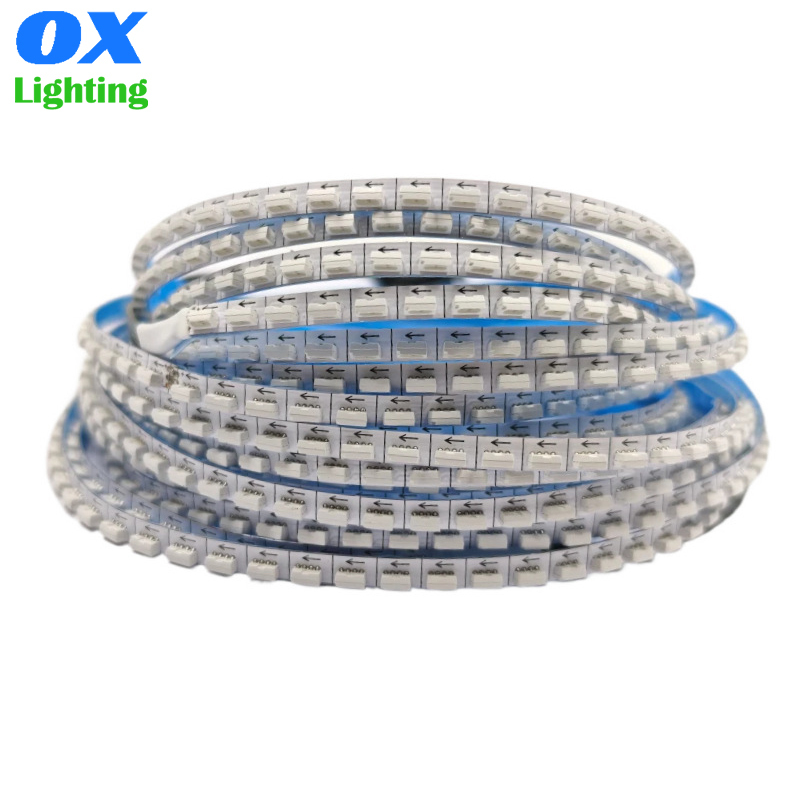 Side RGBIC LED Strip Light 4mm 5v Ws2812b 170 4020 Side Emitting Digital Strip Full Color Addressable Spi LED Strip Light