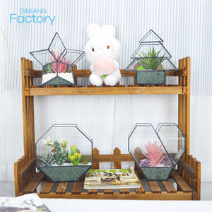 Moos terrarium en métal arbres de noël terrarium en verre en laiton pots de jardinières pour plantes - Product Image 4