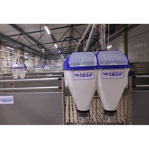 Équipement d'élevage de porcs de conception NOUVELLE 2025, mangeoire automatique pour porcs en <span class=keywords><strong>plastique</strong></span> durable, mangeoire humide et sèche pour porcs - Product Image 1