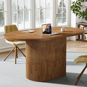 TALONGJ LYYC Hyz003 47.24 Inch 4-Seater Modern Wooden Conference <b>Table</b> Eco-friendly Durable Commercial Office Furniture - Product Image 3