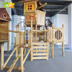 Proveedor de Juegos Infantiles de Madera, Tobogán para Área de Juegos Infantiles, Casa de Juegos al Aire Libre T-w23078b - Product Image 3