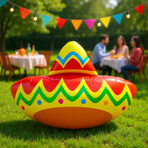 Sombrero de Plástico Reutilizable para Fiestas, 44.5X68Cm, Decoraciones para Fiestas al Aire Libre - Product Image 3