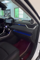 ICarsin para Toyota Rav4 2019-2025, Luz Ambiental Dinámica y Colorida, Estilo Fibra de Carbono OEM, Accesorios de Actualización de Luz LED Interior
