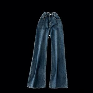 Pantalones Vaqueros Largos de Cintura Alta para Mujer, Transpirables, Impermeables, Ecológicos, Estilo Vintage Otoñal, Venta al Por Mayor - Product Image 4