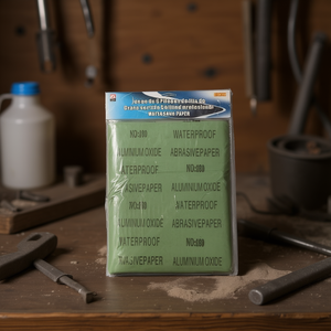Papel de lija al agua, óxido de aluminio, papel abrasivo impermeable, 12 piezas para pulir metal y madera - Product Image 2