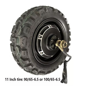 HH 90/55-6 10인치 11인치 48V 60V 72V 1500W 브러시리스 디스크 브레이크 전동 DIY 듀얼 스쿠터 허브 모터 변환 키트 - Product Image 2