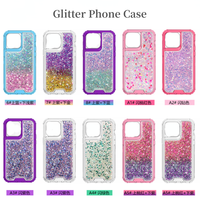 Vente en gros coques de téléphone 3 en 1 coque de luxe à paillettes pour iPhone 15 Pro Max coque de téléphone à paillettes dégradées pour Spark go 2024