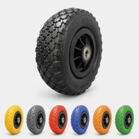 Roue pivotante en PU de 6 pouces, mousse de polyuréthane pleine, non gonflable, non pneumatique, couleur et logo personnalisés pour chariot, vente en gros