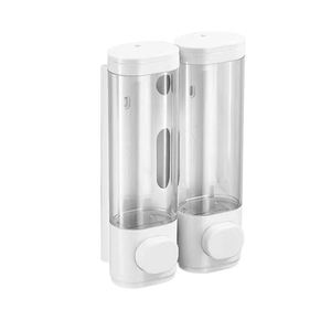 Distributeur de savon manuel mural de 300 ml, double tête, distributeur de savon liquide, distributeur de shampoing, <span class=keywords><strong>porte</strong></span>-<span class=keywords><strong>gel</strong></span> <span class=keywords><strong>douche</strong></span> pour salle de bain - Product Image 2