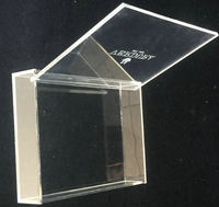 Novità scatola incernierata in acrilico per l'imballaggio di regali e alimenti in perspex pmma di alta qualità
