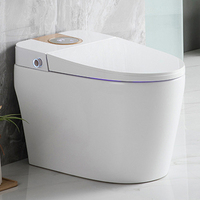 Japon - Nouvelle toilette intelligente à capteur de chasse automatique, 110 V, blanche, à poser au sol, avec fonction de lavage intégrée