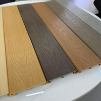 Panneaux muraux extérieurs ASA WPC, revêtement en lattes 3D pour façades de bâtiments