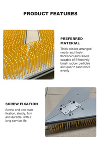 Spazzola Portatile per Erba Sintetica/Miglior Prezzo Pulitore per Prato Spazzola per Pettinatura Erba Spazzola Triangolare - Product Image 6