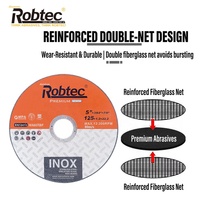 Disque de coupe abrasif de 5 pouces, certifié ISO, certifié MPA, ultra-rapide, 125x1.2x22.2mm, type plat T41, design extra fin