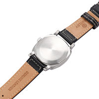 Montre mécanique automatique pour hommes d'affaires en gros d'usine, bracelet en cuir PU, étanche