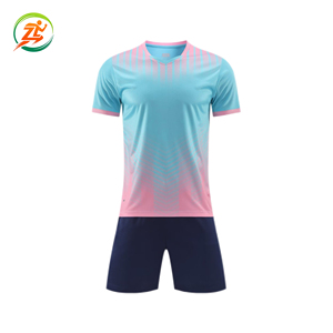 Individuell Bedrucktes Polyester-Fußballtrikot mit Kurzen Ärmeln Schnelltrocknend Unisex Erwachsenengröße - Product Image 1