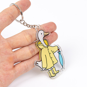 Hot bán tùy chỉnh UV in Epoxy quyến rũ rõ ràng Acrylic gương Holographic keycharm phim hoạt hình Acrylic Shaker Keychain điện thoại quyến rũ - Product Image 3