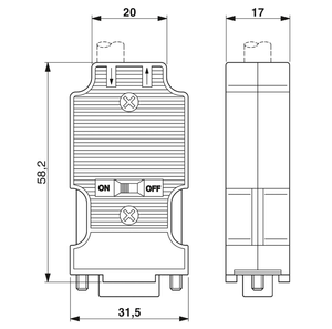 Meilleur prix <span class=keywords><strong>Phoenix</strong></span> 2744380 connecteur de bus D-SUB - Product Image 6
