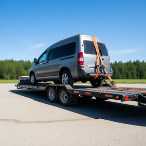 Sangles d'arrimage à cliquet Vevor 2 po x 120 po en polyester avec crochet en J pour la sécurisation et le transport des véhicules - Product Image 2