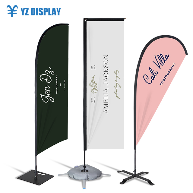 Хорошие продажи, для использования на открытом воздухе, телескопический шест флаг-перо, реклама нож 3 м 5 м слеза пляж флаг