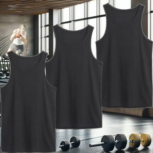 Aesthetic Hooded Knitted Cotton Quick Dry Stringer Tank Top Slim Fit Bodybuilding Workout <b>Vest</b> - Product Image 2