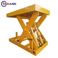Plataforma Elevadora de Tijera Eléctrica Taigang TGZG-G 1M-4M, Altura de Elevación 500kg-4000kg, Accionamiento Hidráulico, Control Remoto Inalámbrico, 10m