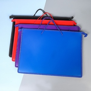 Organizador de viaje, libro, bolsa de almacenamiento de cuero portátil de gran capacidad, diseño Simple para papeles de prueba, libros de información de exposición - Product Image 4