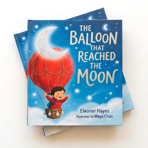 Livre d'<span class=keywords><strong>histoires</strong></span> <span class=keywords><strong>pour</strong></span> enfants personnalisé à couverture rigide, impression numérique sur papier d'art - Le ballon atterrit sur la Lune, lecture du soir inspirante <span class=keywords><strong>pour</strong></span> les enfants - Product Image 2