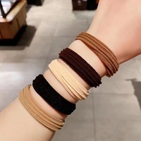 Élastiques à cheveux personnalisés, très extensibles, en jacquard ondulé, style serviette, sans couture, accessoires capillaires tendance, vente en gros
