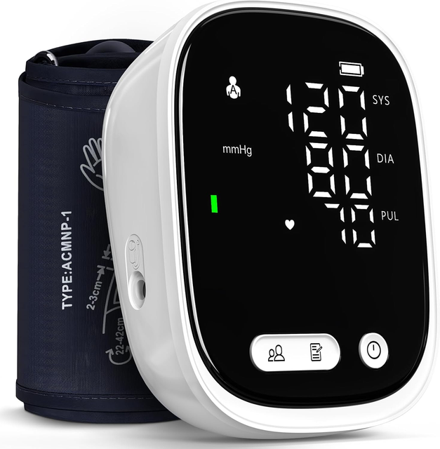 LED Screen Rechargeable Bp Machine High Accuracy Medical Smart Automatic Electronic Digital Upper Arm Blood Pressure Monitor