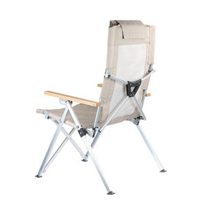 Chaise pliante de pique-nique portable en aluminium avec dossier réglable confortable pour le camping, le jardin et les activités de plein air - Product Image 2