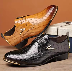 Zapatos Oxford de Vestir para Hombre, de Cuero Genuino, Punta Cerrada, Sin Cordones, Impermeables, Antideslizantes, Ligeros, Color Marrón Evergreen, para Oficina y Carrera Profesional - Product Image 1