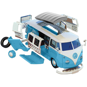Airfix Quickbuild DCD Skill 1 modello Kit Blue Volkswagen Camper Van Snap togeté Model Building Tool Kit - Product Image 2