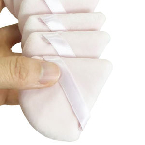 Fleur sait cosmétiques <span class=keywords><strong>poudre</strong></span> bouffée corps <span class=keywords><strong>houpette</strong></span> triangle maquillage femmes accessoires personnalisé <span class=keywords><strong>poudre</strong></span> bouffée - Product Image 2