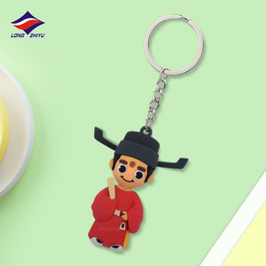 Longzhiyu 18 años fabricante alta calidad diseño personalizado dibujos animados Pvc llavero 3D silicona Anime Animal llavero - Product Image 4