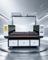 Machine de découpe laser CO2 industrielle à alimentation automatique et positionnement visuel CCD pour vêtements, rideaux, tapis de sol automobiles et tissus