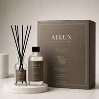 AIKUN – Coffret de recharges liquides pour diffuseur à bâtonnets en verre, sans BPA, sans alcool, fait main, marque privée, pour l'aromathérapie domestique, idéal pour les fêtes
