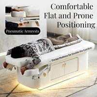 Table de massage électrique multifonctionnelle pour esthéticiennes, avec système de chauffage intégré, pour soins du visage et extensions de cils, idéale pour salons de beauté et spas