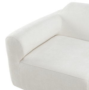 Canapé d'angle moderne en L à 3 places avec ottoman, revêtement en velours et mousse haute densité, assise profonde, idéal pour appartement et hôtel - Product Image 6