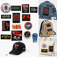 Écussons brodés personnalisés Rock Heavy Metal, badges punk motard thermocollants pour vestes