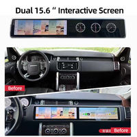 Écran de radio de voiture Android interactif double 15,6 pouces GPS pour Land Rover Range Rover Vogue L405 Sports L494 2013-2016 Carplay