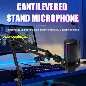 RGB Lighting USB Wired <strong>Microphone</strong> with Condenser Cartridge for PS4/<strong>PS5</strong> Computer Live Streaming Games <strong>Microphone</strong> Play <strong>Microphone</strong> - Product Image 2