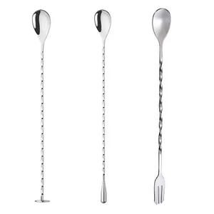 Pabrik Wuyi Camol pengaduk koktail baja tahan karat kustom pengaduk pengaduk pengaduk pengaduk pengaduk <span class=keywords><strong>Cocktail</strong></span> sendok Bar pengaduk untuk minuman - Product Image 1