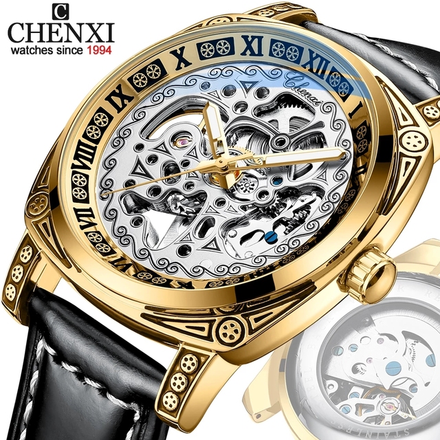 CHENXI 8825 2022 New Top Brand Men Watch Luxury Automatic Mechanical Waterproof Relog Chenxi Luminous Business Wrist Watches