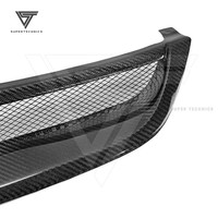 Grille avant personnalisée en fibre de carbone pour Honda Civic Fd2 2006-2010, style Feels