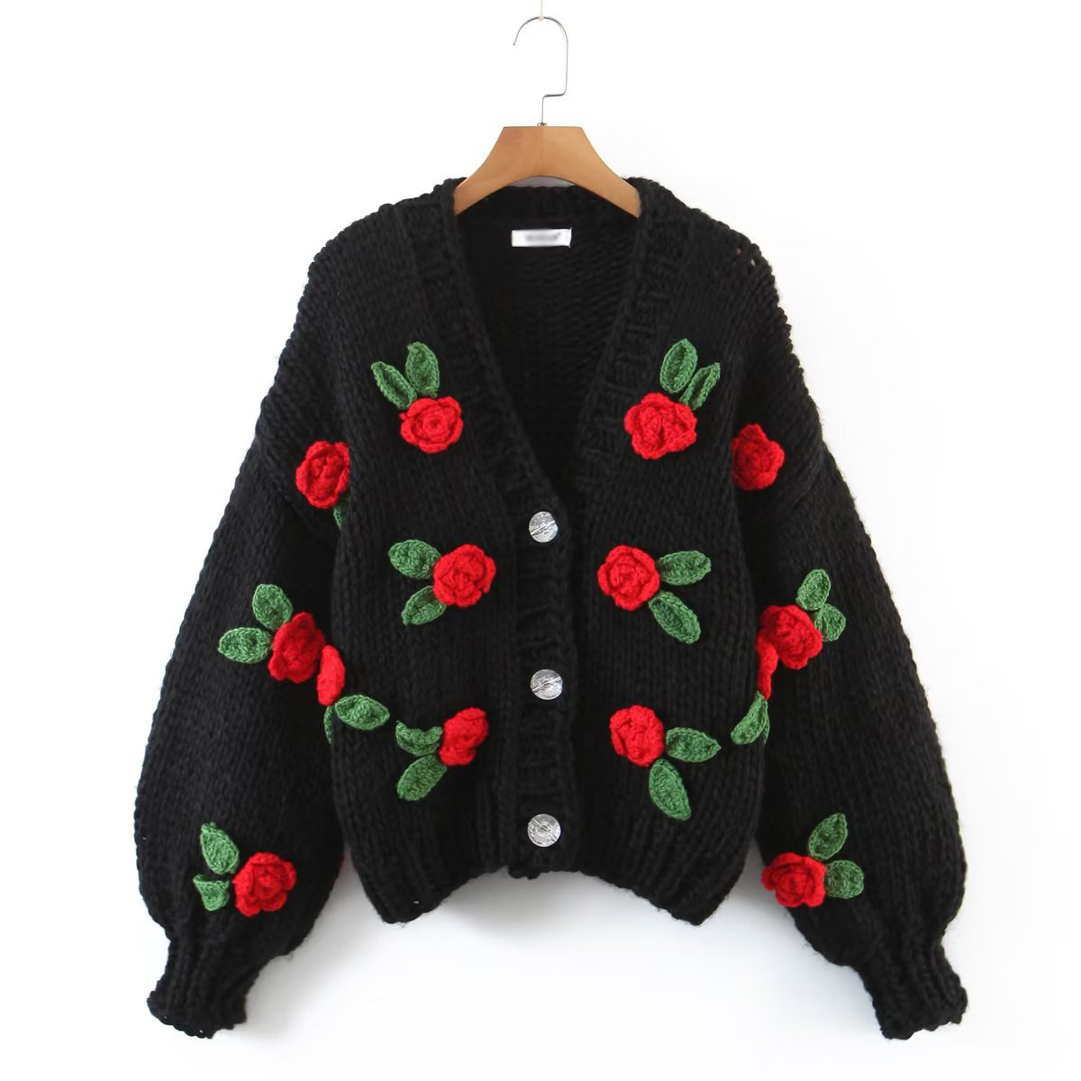 Shop Our Selection of V-Neck Long Sleeves with 3D Rose Flowers