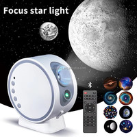 8 en 1 Planétarium Star Projector Veilleuse avec Télécommande Bluetooth Haut-Parleur Galaxy Projecteur USB LED Lampe pour Chambre Chambre Décor