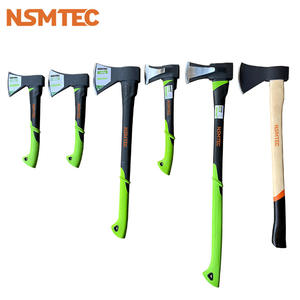 <span class=keywords><strong>Hacha</strong></span> para exteriores Multiusos A666 Tipo 2lb 1kg Agarre de goma <span class=keywords><strong>Mango</strong></span> verde de <span class=keywords><strong>fibra</strong></span> Ejes de división forjados sólidos - Product Image 6